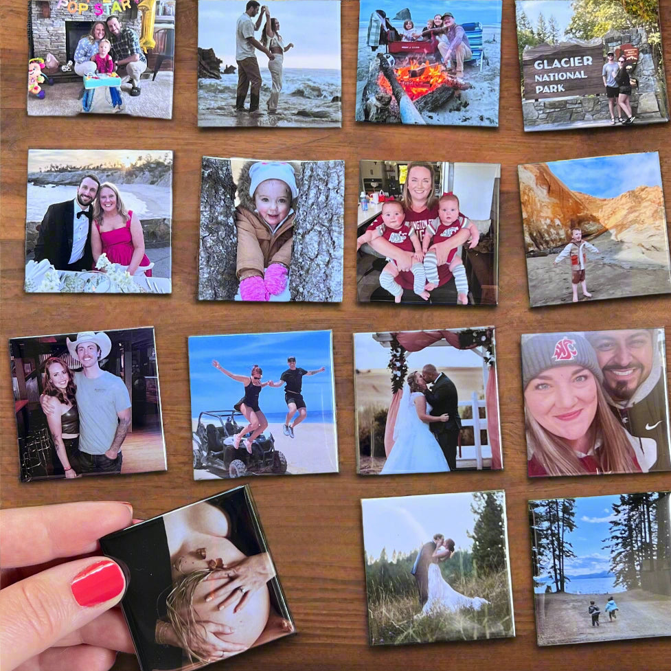 2"x2" Custom Photo Magnets - set of 24
