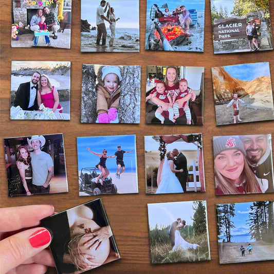 2"x2" Custom Photo Magnets - set of 24