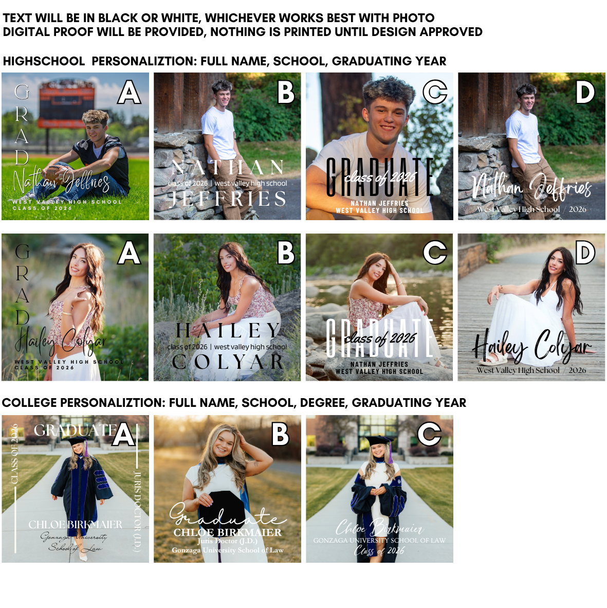 Graduation Photo Magnets