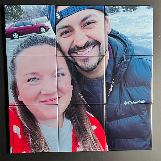 2"x2" 9 Piece Custom Photo Puzzle Magnet